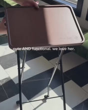 Cargar y reproducir el video en el visor de la galería, Bamboo Folding Trolley - Carrito Plegable de Salón Premiun de Bambú
